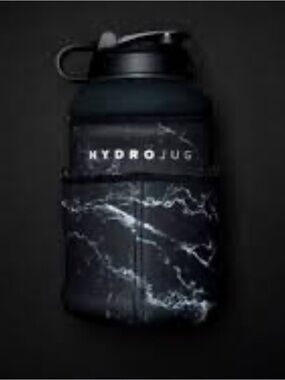 HydroJug Black Adjustable Woven Carry Strap with White Logo